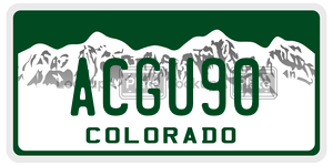 ACGU90  license plate in CO