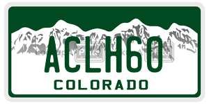 ACLH60  license plate in CO