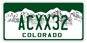 ACXX32 license plate in Colorado
