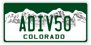 ADIV50  license plate in CO