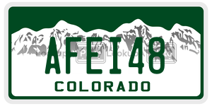 AFEI48  license plate in CO