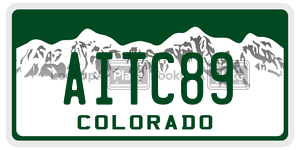 AITC89  license plate in CO