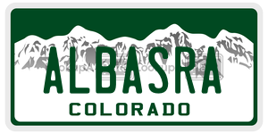 ALBASRA  license plate in CO
