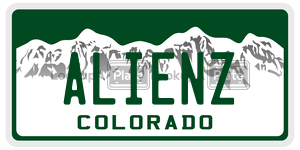 ALIENZ  license plate in CO