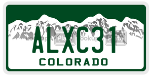 ALXC31  license plate in CO