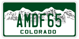 AMDF65  license plate in CO