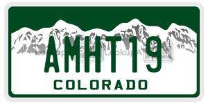 AMHT19  license plate in CO