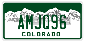 AMJQ96  license plate in CO
