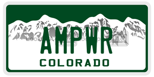 AMPWR  license plate in CO