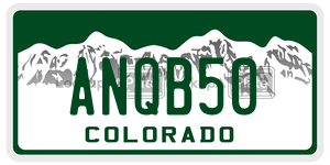 ANQB50  license plate in CO