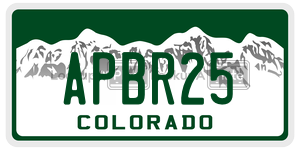 APBR25  license plate in CO