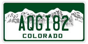 AQGI82  license plate in CO