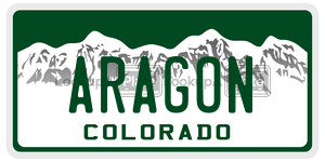 ARAGON  license plate in CO