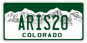 ARIS20  license plate in CO