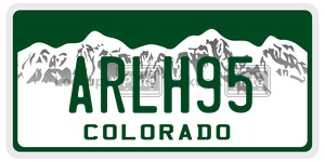 ARLH95  license plate in CO