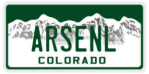 ARSENL  license plate in CO