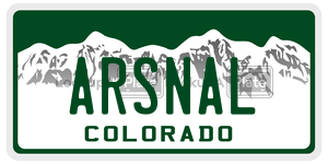 ARSNAL  license plate in CO