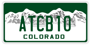 ATCB10  license plate in CO