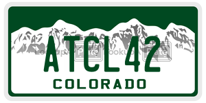 ATCL42  license plate in CO