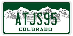 ATJS95  license plate in CO