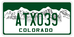 ATXO39  license plate in CO