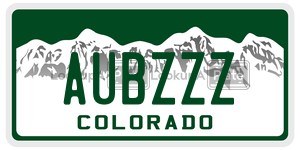 AUBZZZ  license plate in CO