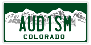 AUD1SM  license plate in CO