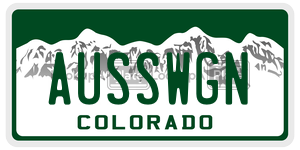 AUSSWGN  license plate in CO
