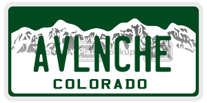 AVLNCHE  license plate in CO