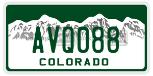 AVQ088 license plate in Colorado