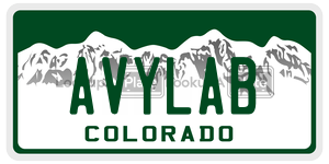 AVYLAB  license plate in CO