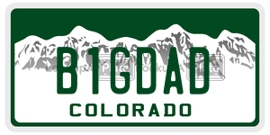 B1GDAD  license plate in CO
