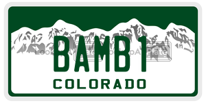 BAMB1  license plate in CO