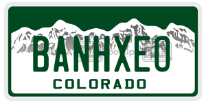 BANHXEO  license plate in CO