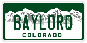 BAYLORQ  license plate in CO