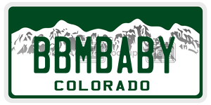 BBMBABY  license plate in CO
