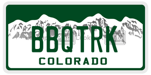 BBQTRK  license plate in CO
