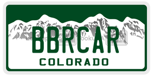 BBRCAR  license plate in CO