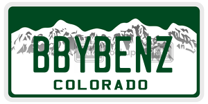 BBYBENZ  license plate in CO