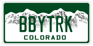 BBYTRK  license plate in CO