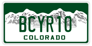 BCYR10  license plate in CO