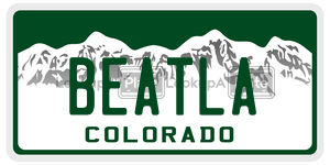 BEATLA  license plate in CO