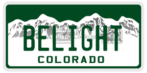 BELIGHT  license plate in CO