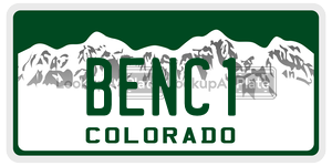 BENC1  license plate in CO