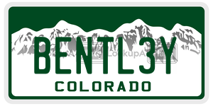 BENTL3Y  license plate in CO