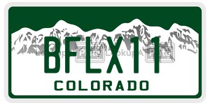 BFLX11  license plate in CO