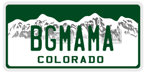 BGMAMA  license plate in CO