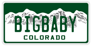BIGBABY  license plate in CO