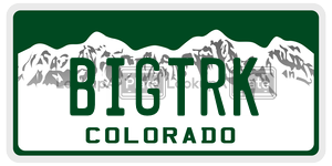 BIGTRK  license plate in CO