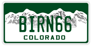 BIRN66  license plate in CO